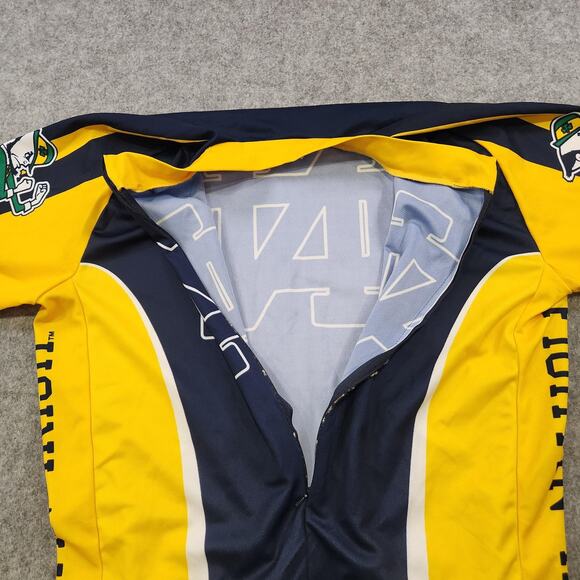 VTG Notre Dame Fighting Irish Jersey Mens 2XL XXL NCAA Cycling Shirt Adrenaline - Picture 9 of 13